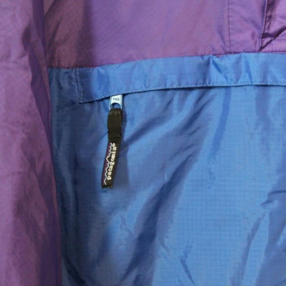 Vintage 90's Patagonia Hooded Pullover Windbreaker Jacket Purple Blue M H12795 - Picture 3 of 13